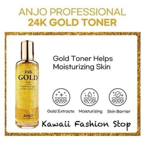 ANJO PROFESSIONAL 24K Gold Toner (120 ml/4.06 fl.oz) - Picture 3 of 3